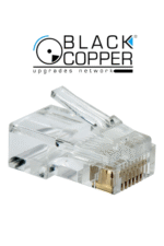 RJ45 CONNECTORS 100 PCS - Black Copper