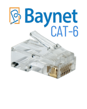 CAT-6 Baynet RJ-45 Connectors 100PCS