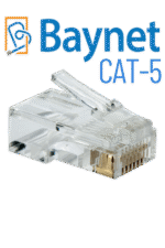 CAT-5 Baynet RJ-45 Connectors 100PCS